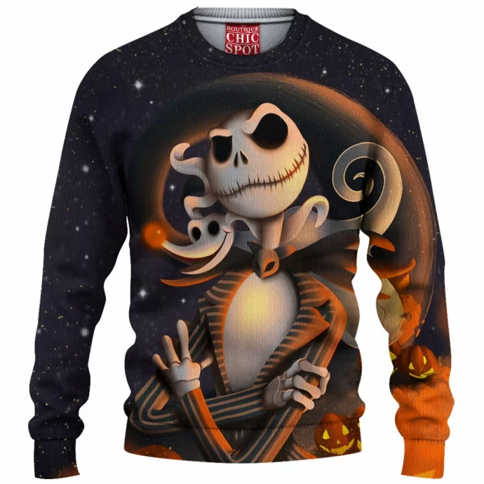 Jack Skellington Knitted Sweater