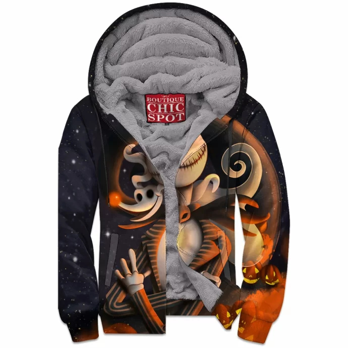 Jack Skellington Zip Fleece Hoodie