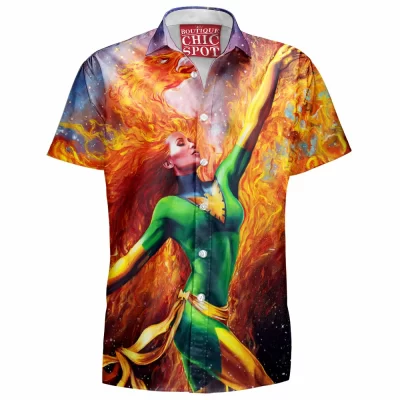 Comic Hawaiian-Shirt, Jean Grey Hawaiian-Shirt, X-men Hawaiian-Shirt