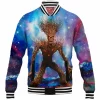 Comic Baseball-Jacket, Groot Baseball-Jacket, Guardians of The Galaxy Baseball-Jacket
