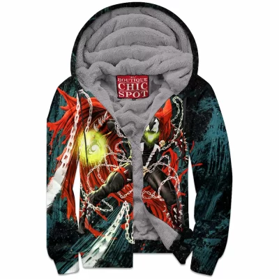 Comic Zip-Fleece-Hoodie, Spawn Zip-Fleece-Hoodie