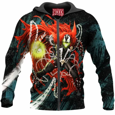 Comic Zip-Hoodie, Spawn Zip-Hoodie