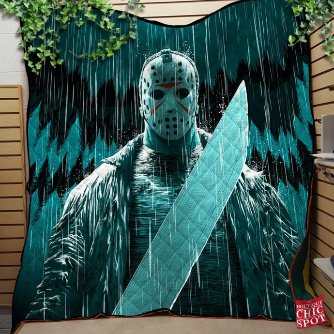 Jason Voorhees Quilt Blanket