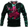 Horror Fleece-Hoodie, Predator Fleece-Hoodie, Sci-Fi Fleece-Hoodie