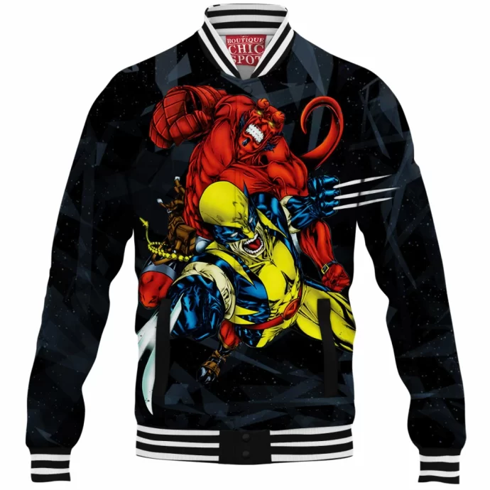 Wolverine Hellboy Baseball Jacket