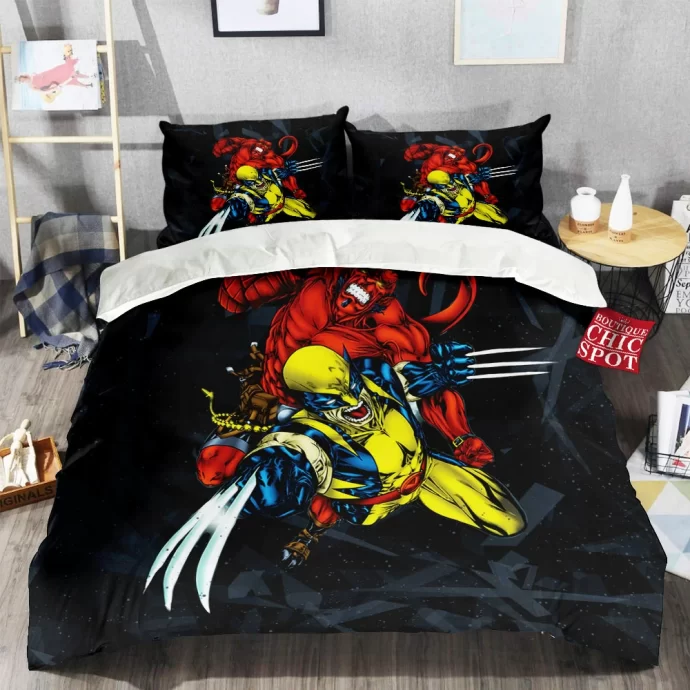 Wolverine Hellboy Bedding Set