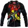 Comic Zip-Hoodie, Wolverine Zip-Hoodie, X-men Zip-Hoodie