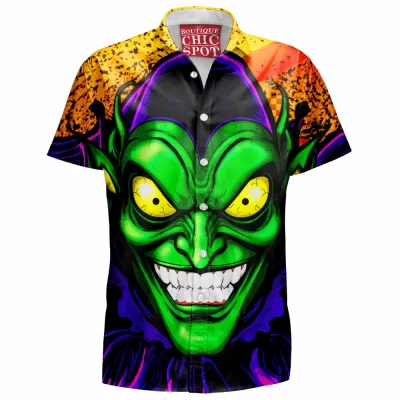 Comic Hawaiian-Shirt, Green Goblin Hawaiian-Shirt