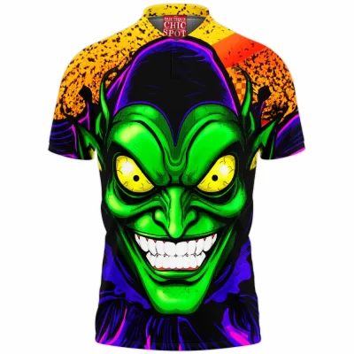 Comic Polo Shirt, Green Goblin Polo Shirt