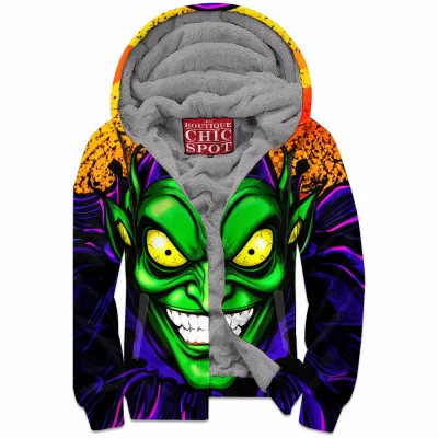Comic Zip-Fleece-Hoodie, Green Goblin Zip-Fleece-Hoodie