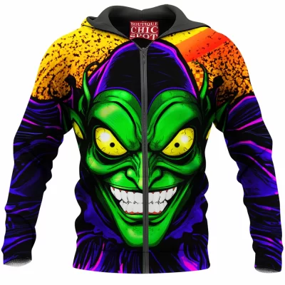 Comic Zip-Hoodie, Green Goblin Zip-Hoodie