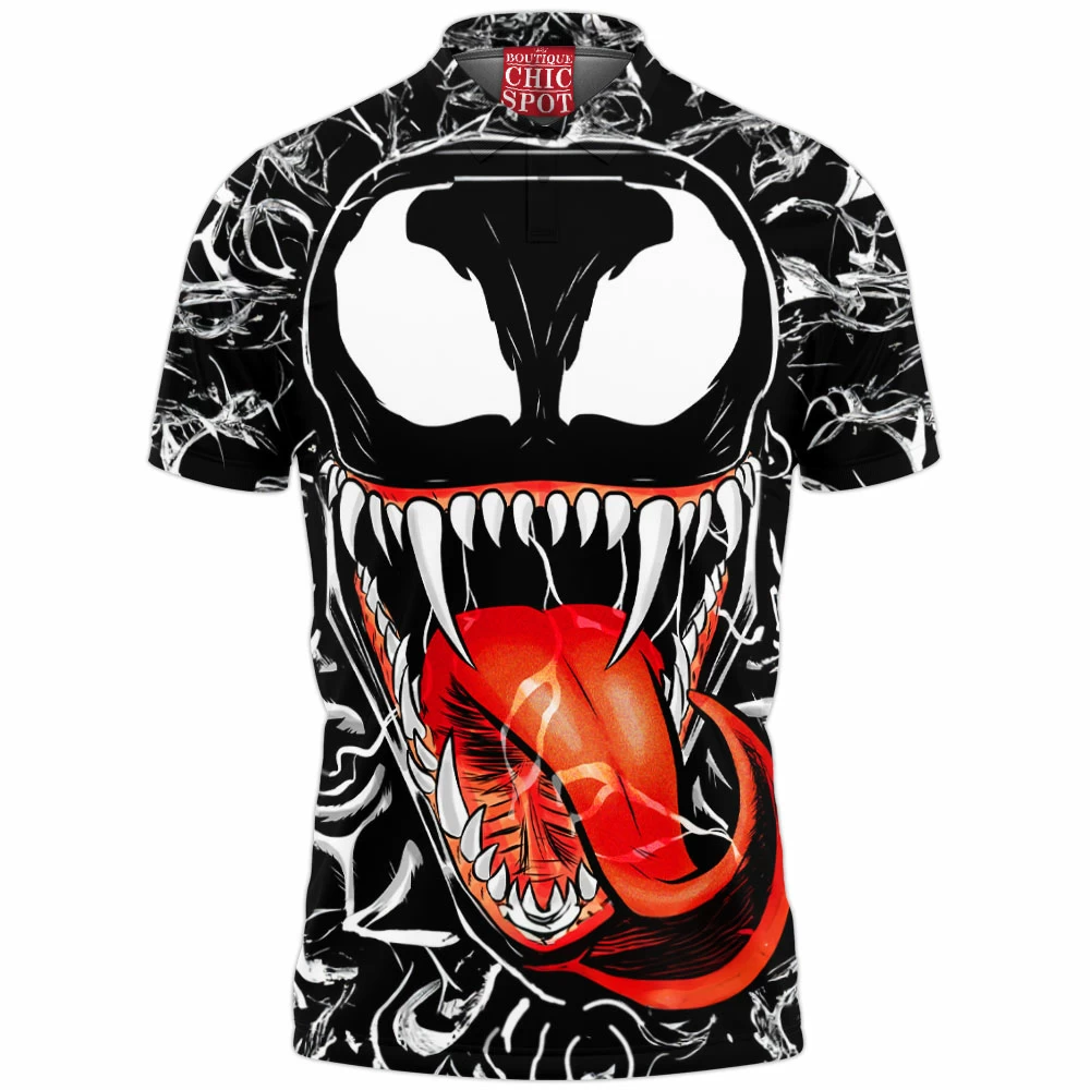 Comic Polo Shirt, Venom Polo Shirt 1 H TRANG Boutique 2433 Polo Shirt