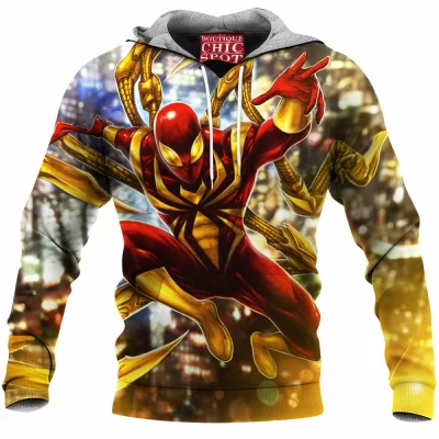 Comic Fleece-Hoodie, Iron Spider Fleece-Hoodie