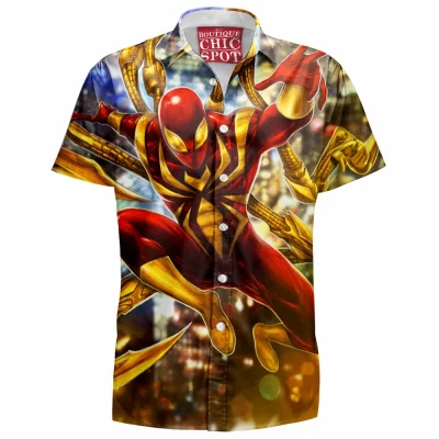 Comic Hawaiian-Shirt, Iron Spider Hawaiian-Shirt