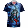 Darth Vader Hawaiian-Shirt, Sci-Fi Hawaiian-Shirt, Star Wars Hawaiian-Shirt, Velociraptor Hawaiian-Shirt, Dinosaur Hawaiian-Shirt
