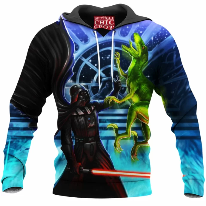 Darth Vader Vs Velociraptor Hoodie