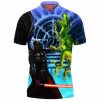 Darth Vader Polo Shirt, Sci-Fi Polo Shirt, Star Wars Polo Shirt, Velociraptor Polo Shirt, Dinosaur Polo Shirt