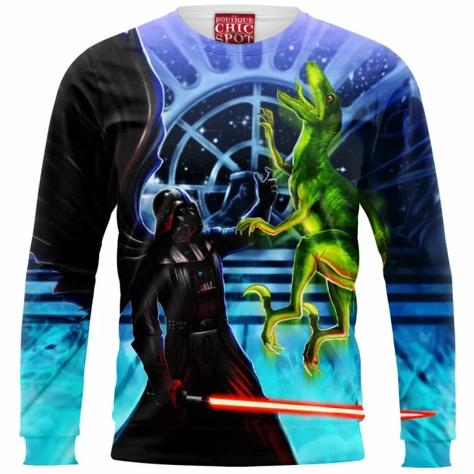 Darth Vader Vs Velociraptor Sweatshirt