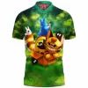 Anime Polo Shirt, Kittenbus Polo Shirt, Totoro Polo Shirt, Ghibli Polo Shirt