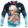 Animation Fleece-Hoodie, Disney Fleece-Hoodie, Elsa Fleece-Hoodie, Frozen Fleece-Hoodie