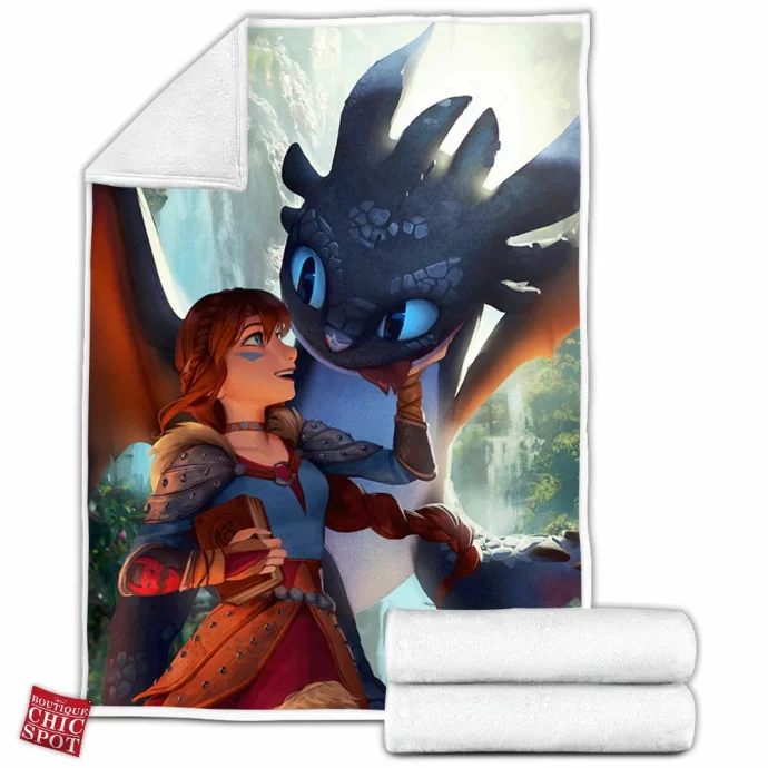 Zephyr And Dart Dragon Fleece Blanket