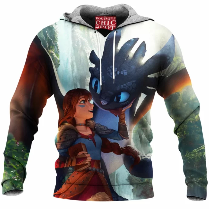 Zephyr And Dart Dragon Fleece Hoodie