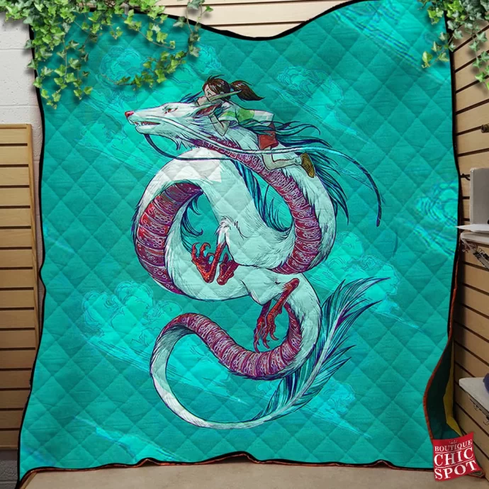 Sketch Spirited Away Quilt Blanket