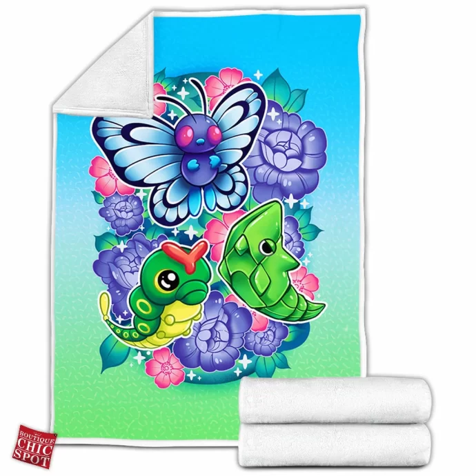 Caterpie Fleece Blanket