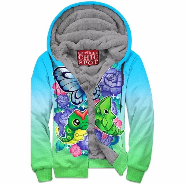 M TU Boutique 0140 Zip Fleece Hoodie
