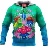 Anime Fleece-Hoodie, Pokemon Fleece-Hoodie, Oddish Fleece-Hoodie
