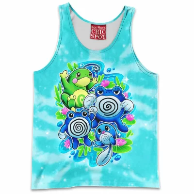Anime Tank-Top, Pokemon Tank-Top, Poliwag Tank-Top