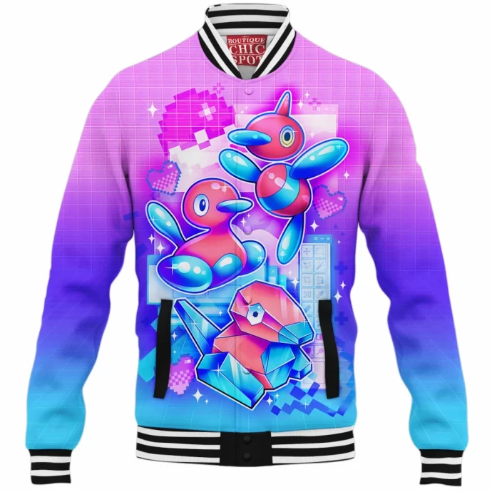 Porygon Baseball Jacket