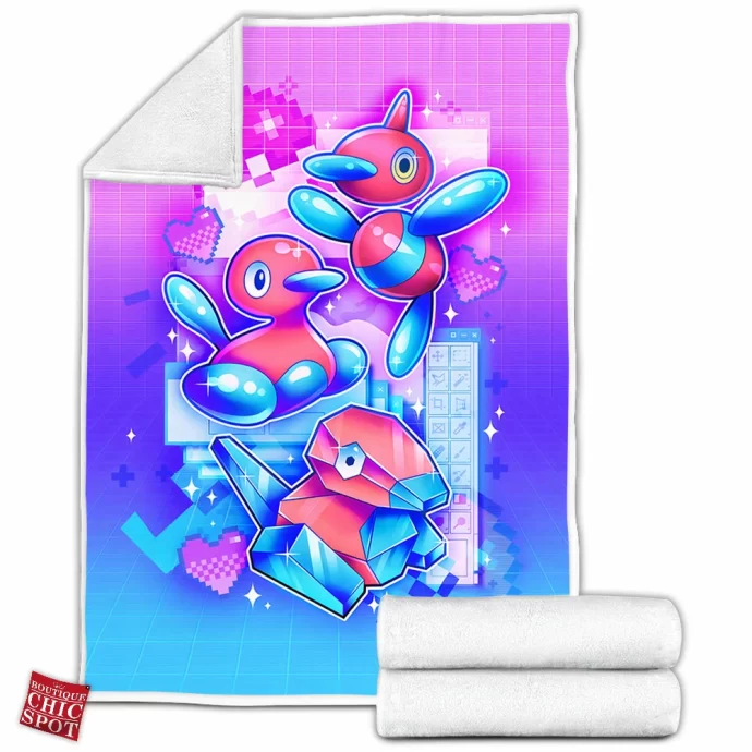 Porygon Fleece Blanket