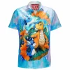 Anime Hawaiian-Shirt, Dragonair Hawaiian-Shirt, Dragonite Hawaiian-Shirt, Dratini Hawaiian-Shirt, Pokemon Hawaiian-Shirt