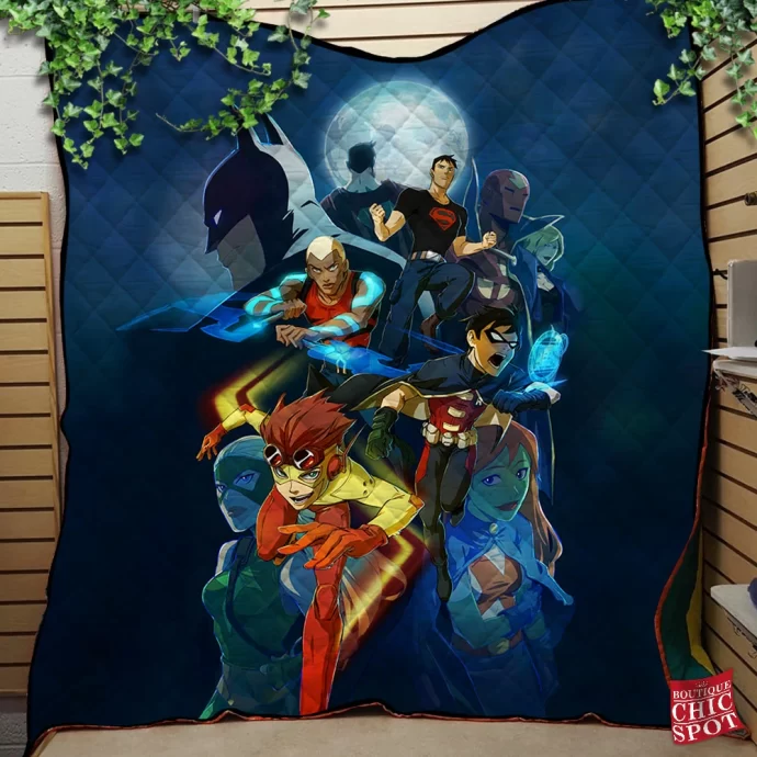 Young Justice Quilt Blanket