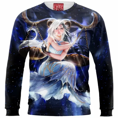 Libra Zip Sweatshirt, Horoscope Zip Sweatshirt
