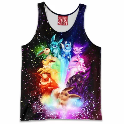 Anime Tank-Top, Eevee Tank-Top, Eevee Evolution Tank-Top, Pokemon Tank-Top