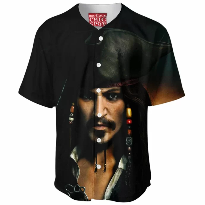 Captain Jack Sparrow Baseball Jersey