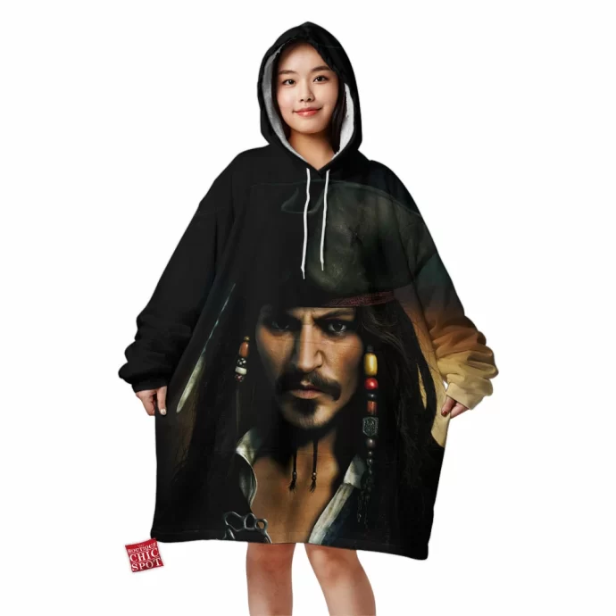 Captain Jack Sparrow Blanket Hoodie