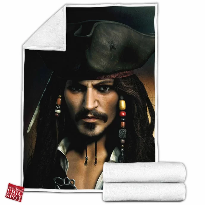 Captain Jack Sparrow Fleece Blanket