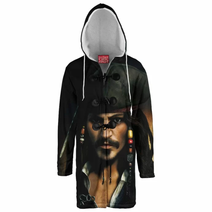 Captain Jack Sparrow Hooded Cloak Coat