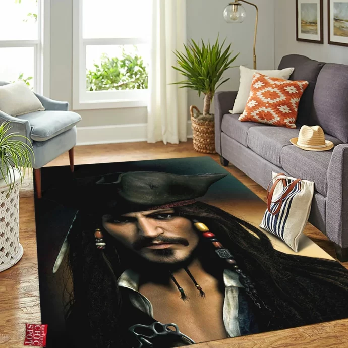 Captain Jack Sparrow Rectangle Rug