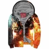 Azrael Zip-Fleece-Hoodie, Comic Zip-Fleece-Hoodie
