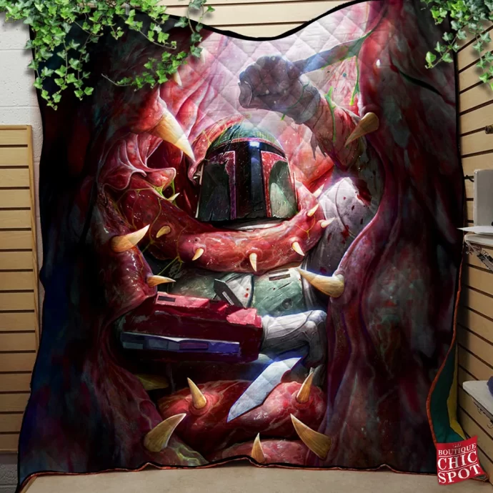 Boba Fett Quilt Blanket