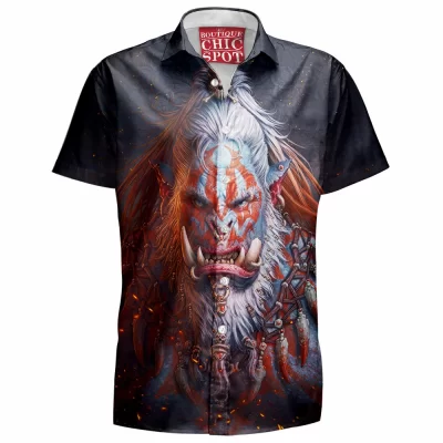 Dota Hawaiian-Shirt, Warcraft Hawaiian-Shirt, Game Hawaiian-Shirt, Orc Hawaiian-Shirt