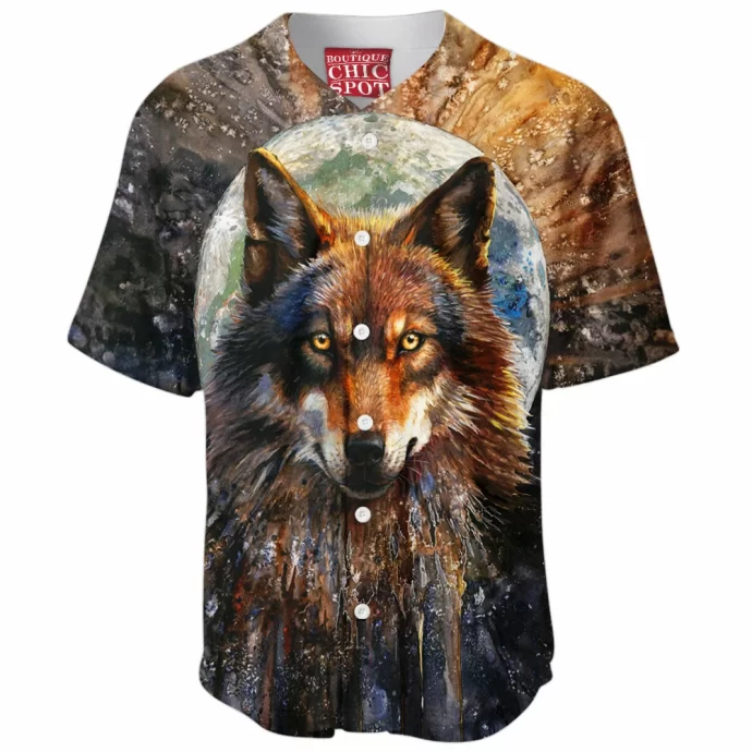 Fullmoon Wolf Baseball Jersey