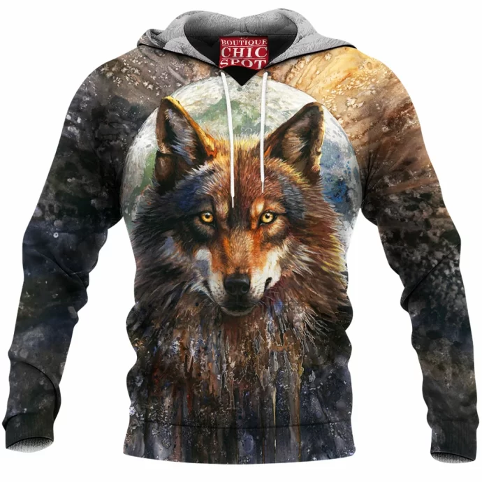 Fullmoon Wolf Fleece Hoodie