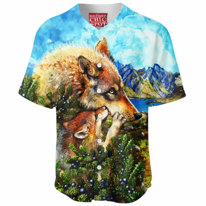 Wolf Cub Kiss Baseball Jersey