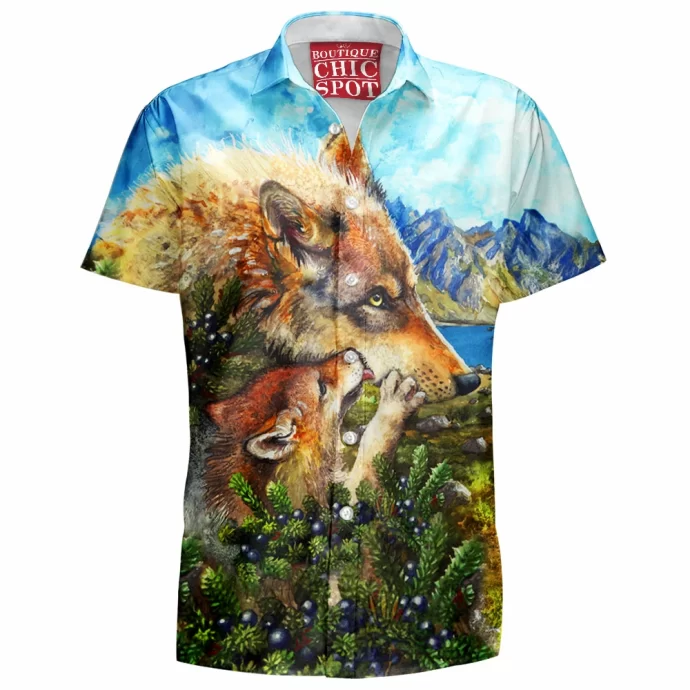 Wolf Cub Kiss Hawaiian Shirt