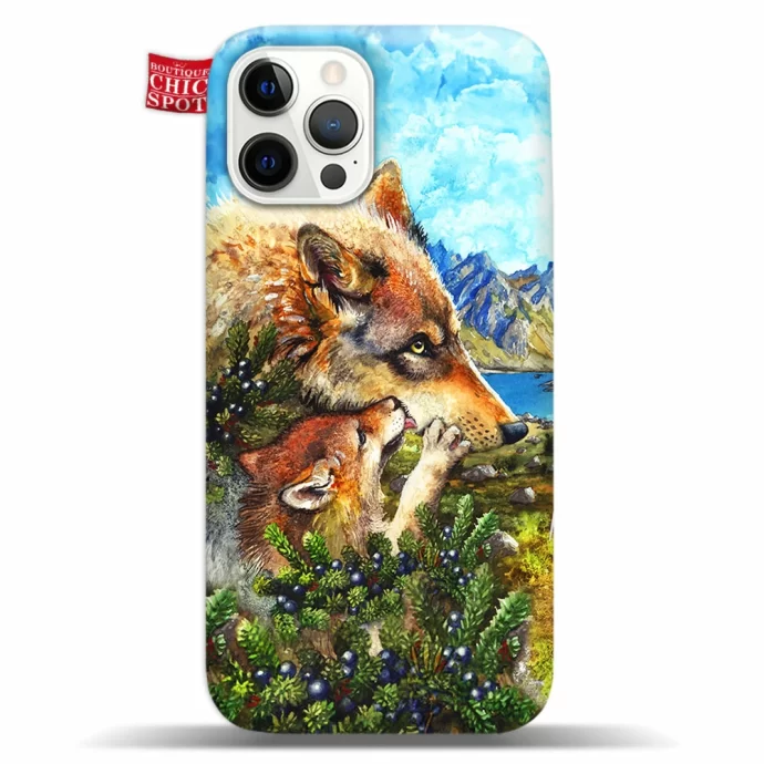 Wolf Cub Kiss Phone Case Iphone